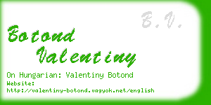 botond valentiny business card